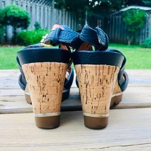 Geox Leather Wedge Heel Sandals